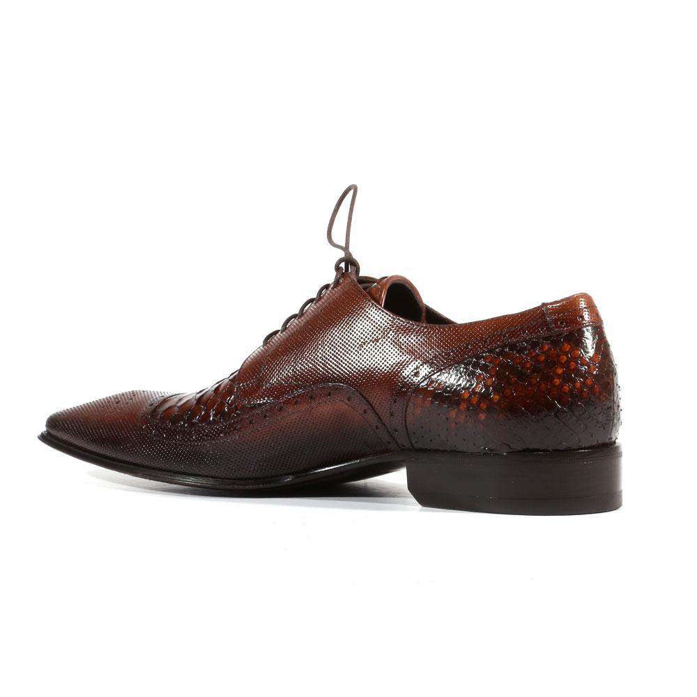 Jo Ghost Men's Designer Shoes Inglese Crust Leather Oxfords (JG2301)