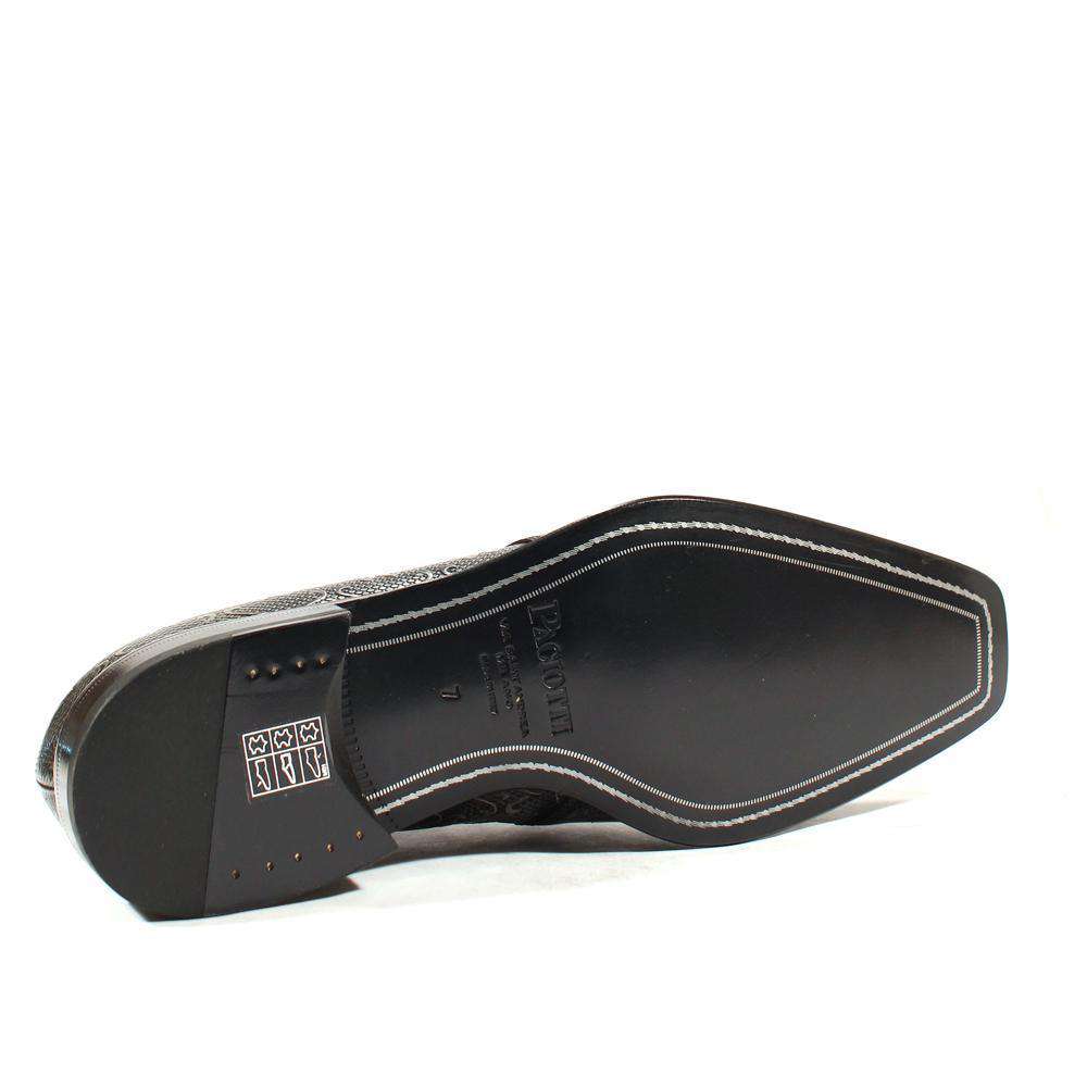 Cesare Paciotti Luxury Italian Men's Designer Shoes Magic Old Antracite Leather Loafers (CPM2585)