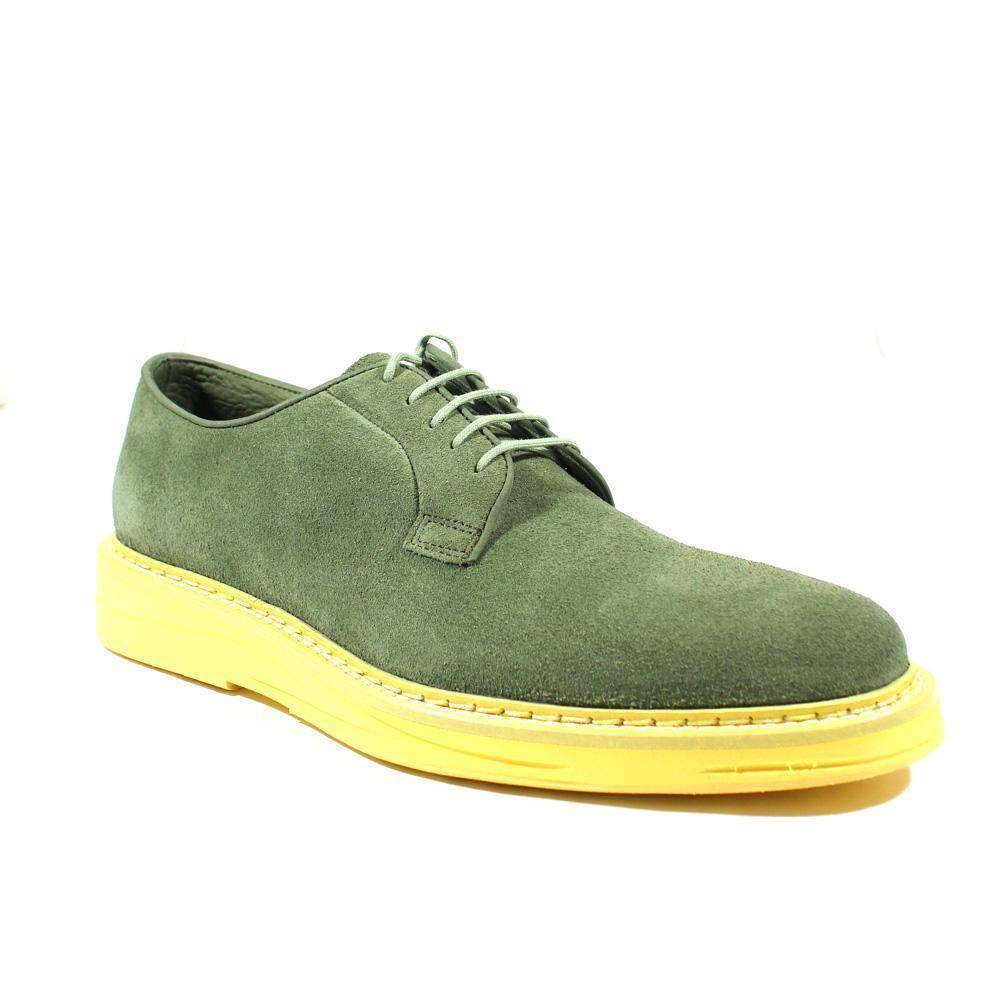 Cesare Paciotti Luxury Italian Men's Designer Shoes Vit Rovesciato Suede Kiwi Oxfords (CPM2401)