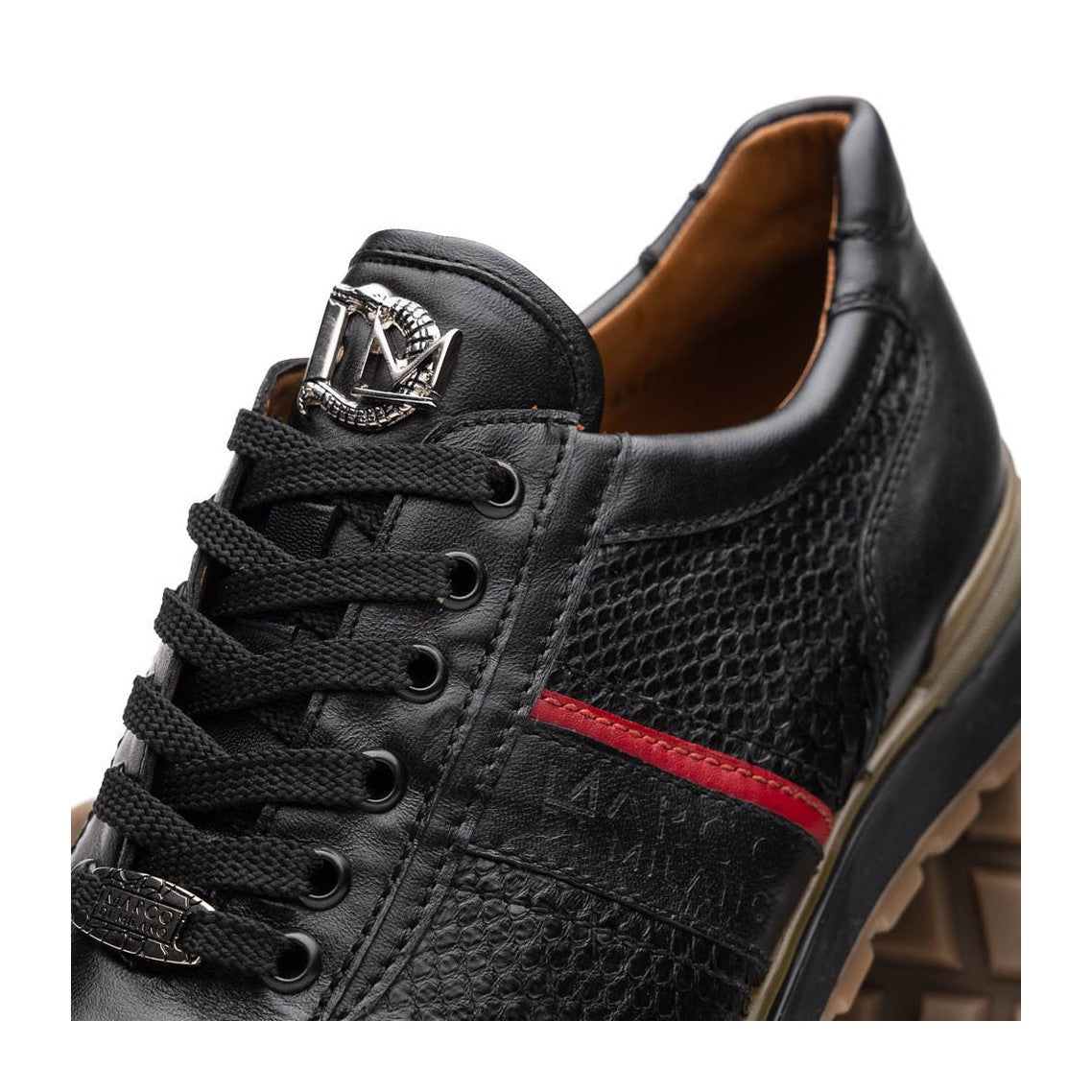 Marco Di Milano Brescia Men's Shoes Genuine Snake Skin / Calf-Skin Leather Sneakers (MDM1124)
