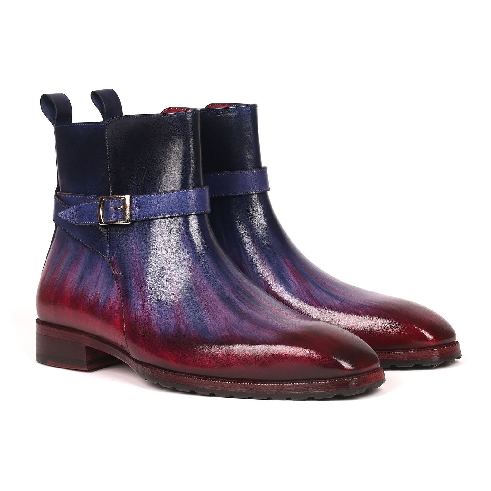 Paul Parkman 955MIX32 Men's Shoes Multi-Color Patina Leather Jodhpur Boots(PM6257)