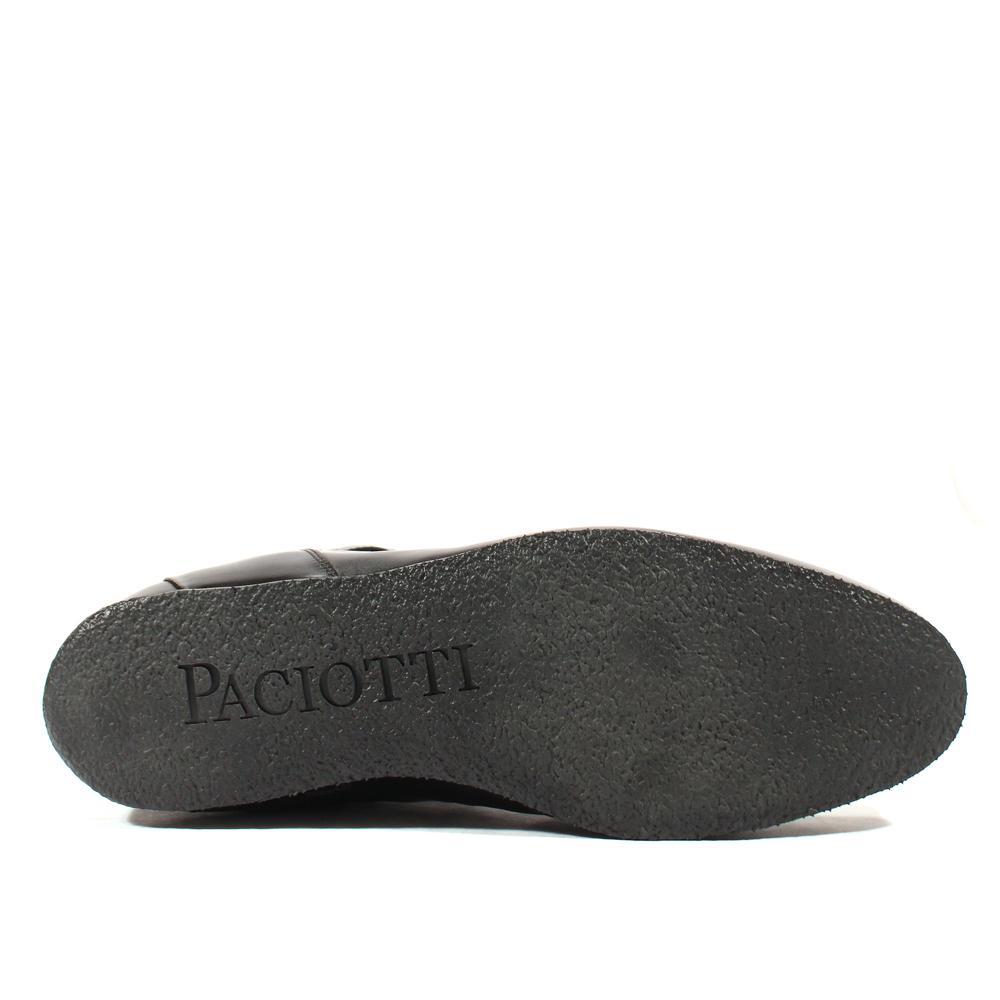 Cesare Paciotti Luxury Italian Men's Designer Shoes Old Paint Black FL Leather Boots (CPM2556)