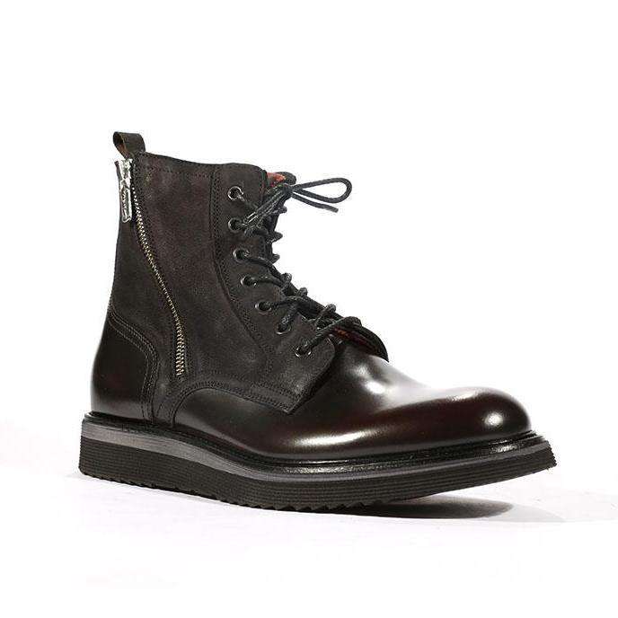 Corvari Men's Dover Bordo Burgundy High-Top Boots (COR1013)