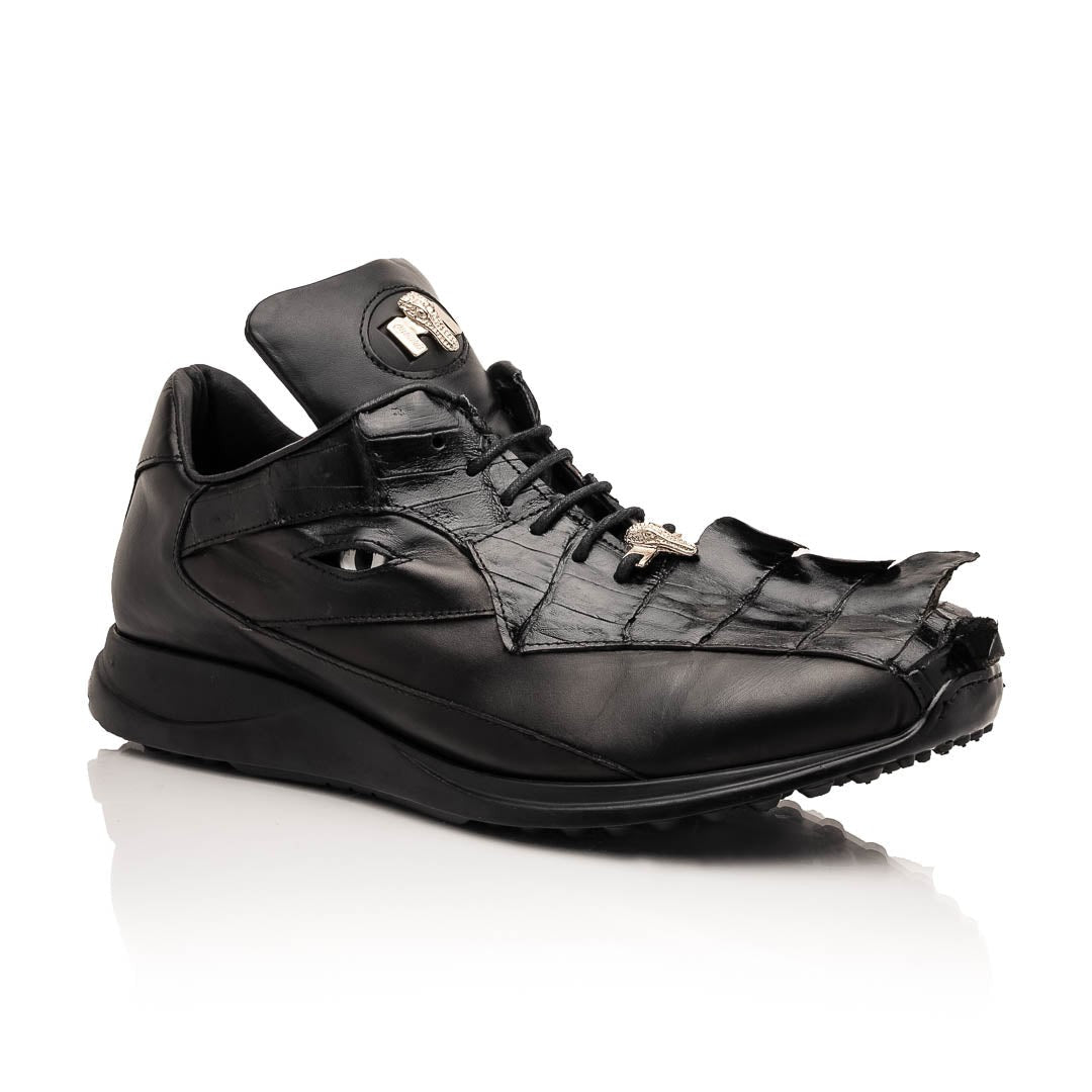 Mauri Hazard 8596/4 Men's Shoes Exotic Hornback / Nappa Leather Sneakers (MA5644)