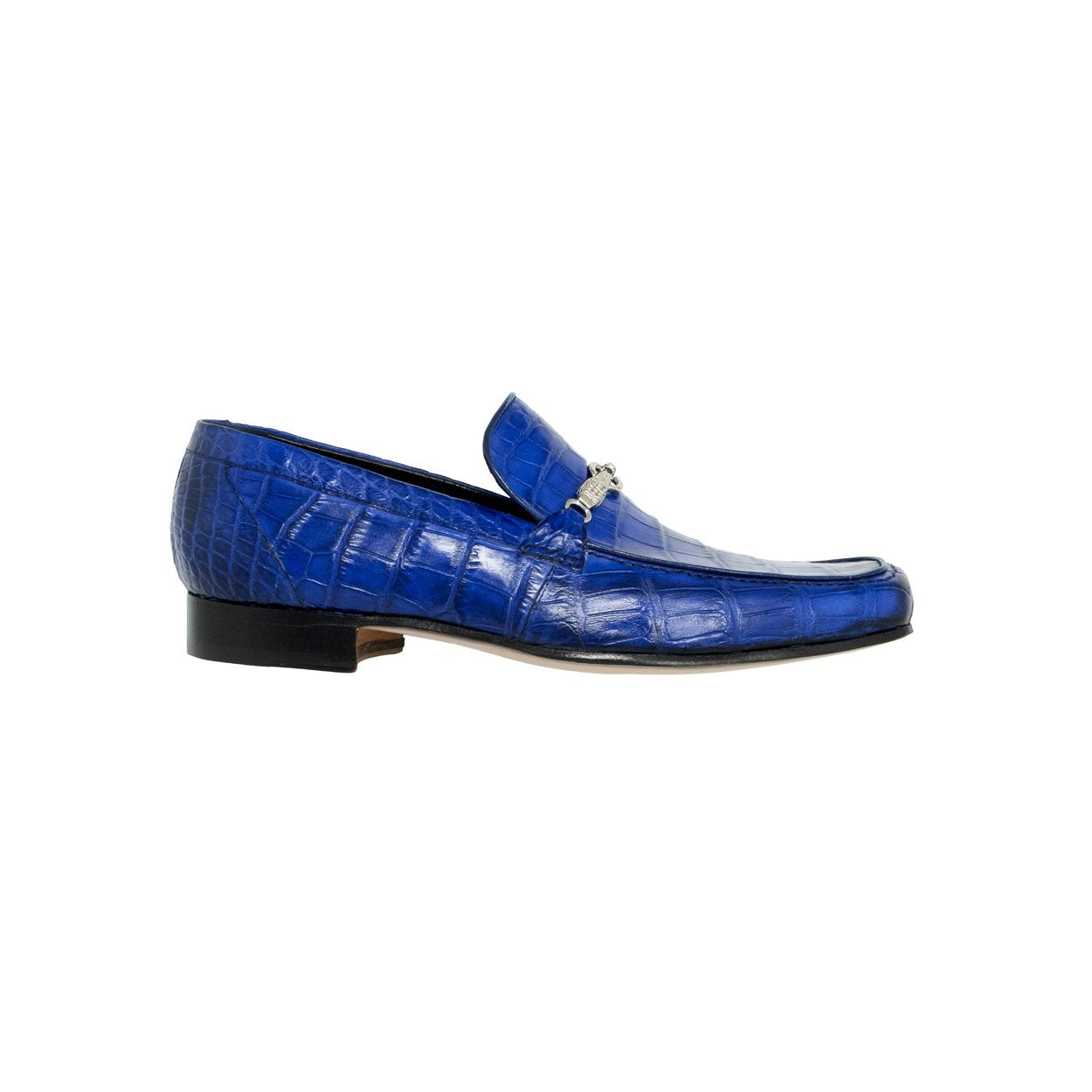 Mauri Regal Men's Designer Shoes Royal Blue Exotic Alligator Loafers 4894-2 (MA5126)
