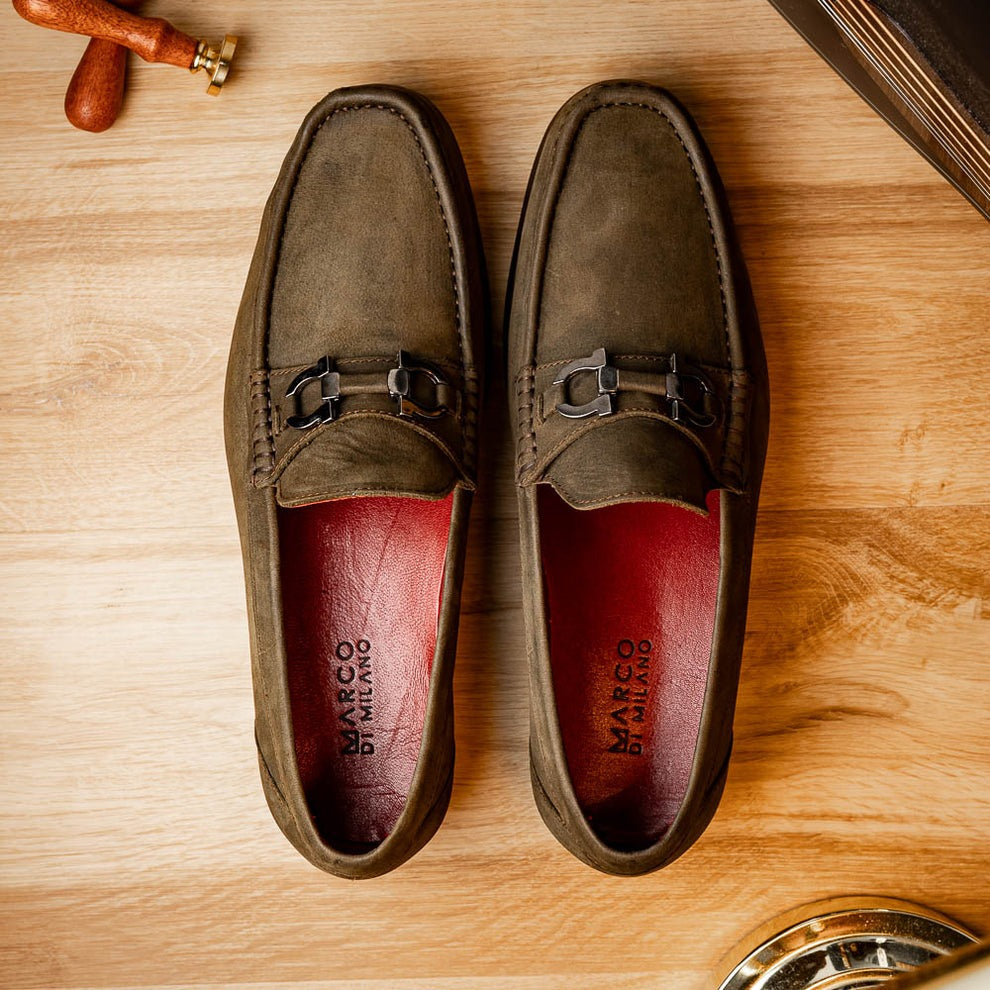 Marco Di Milano Cassarano Men's Shoes Calf-Skin Leather Moccasin Loafers (MDM1184)