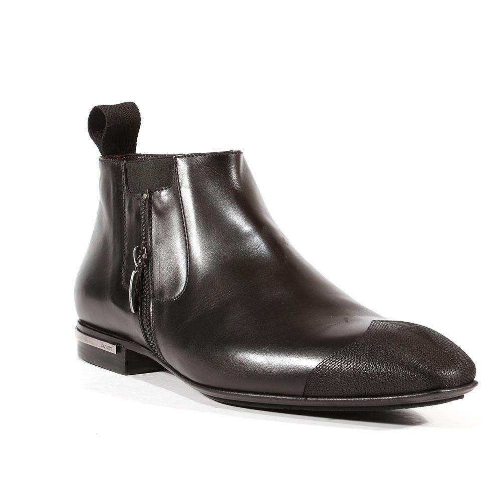Cesare Paciotti Luxury Italian Men's Designer Shoes Baby Lux Black Boots (CPM3023)