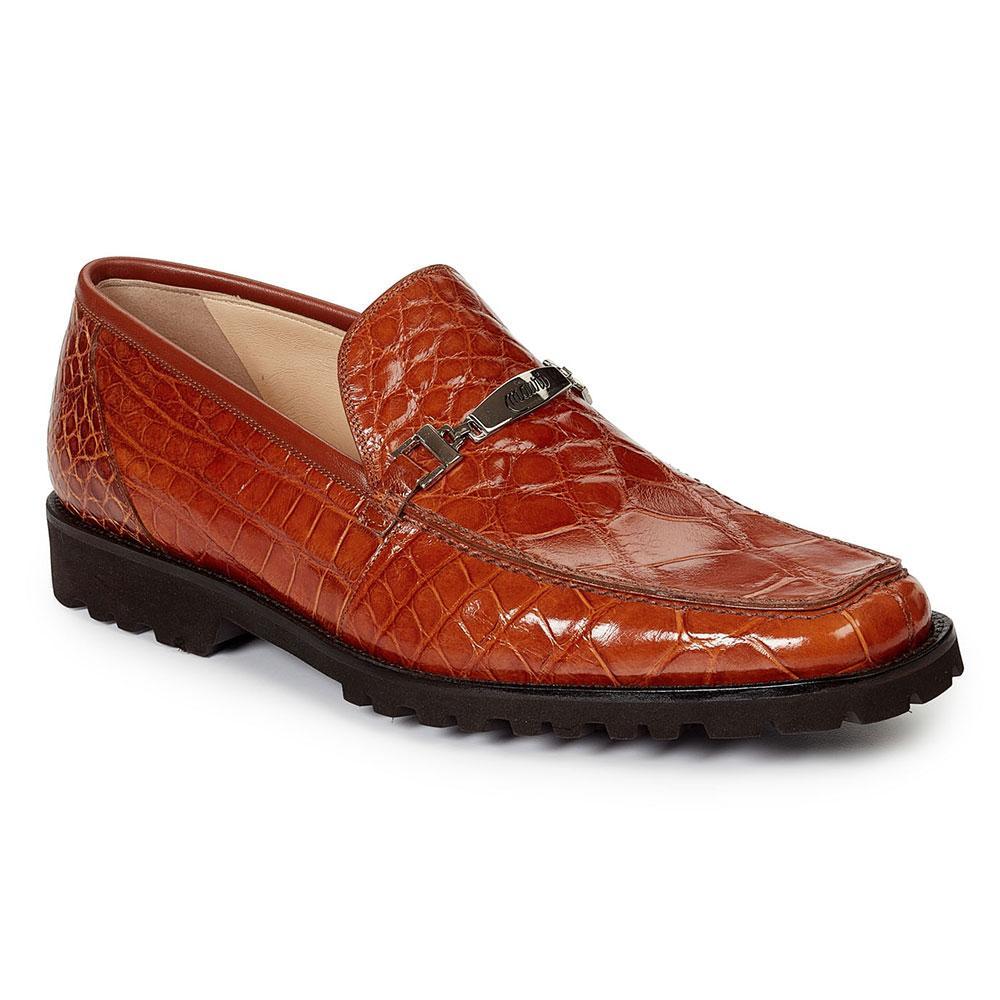 Mauri 4692 Men's Core Collection Alligator Cognac Loafers (MA3015)