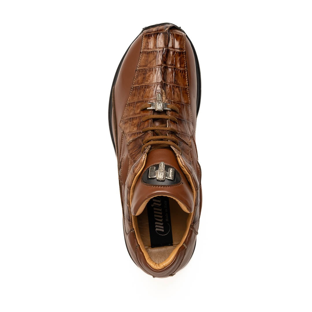 Mauri Hazard 8596/4 Men's Shoes Exotic Hornback / Nappa Leather Sneakers (MA5644)