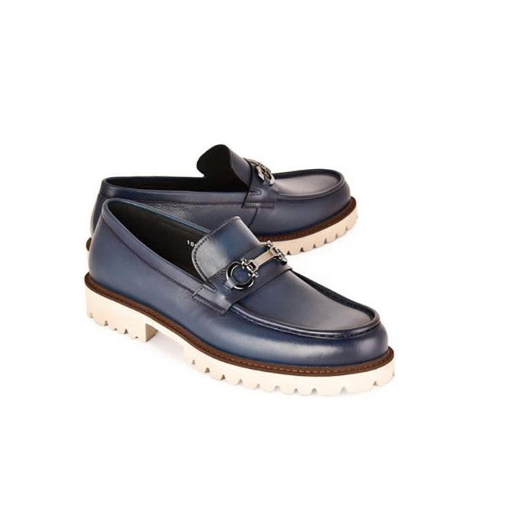 Corrente 7887 Men's Shoes Calf-Skin Leather Horsebit Loafers (CRT1516)