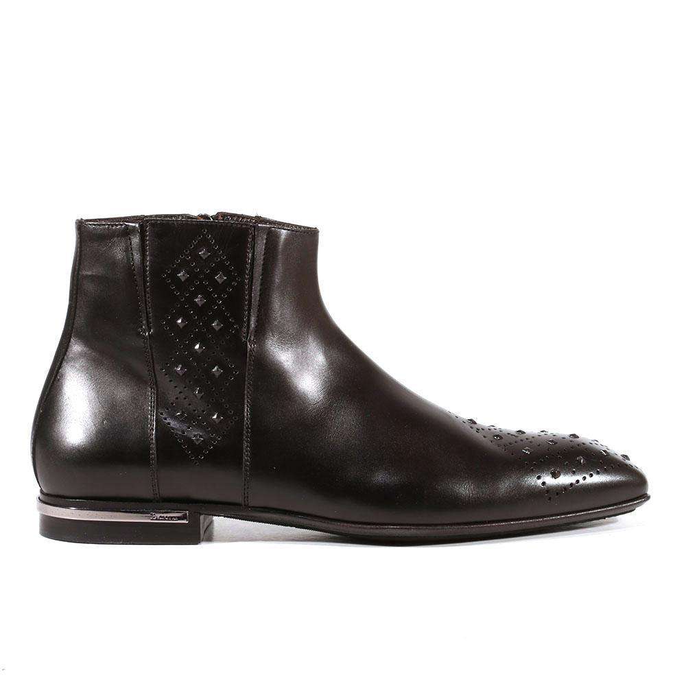 Cesare Paciotti Luxury Italian Men's Designer Shoes Baby Lux Black Boots (CPM3027)