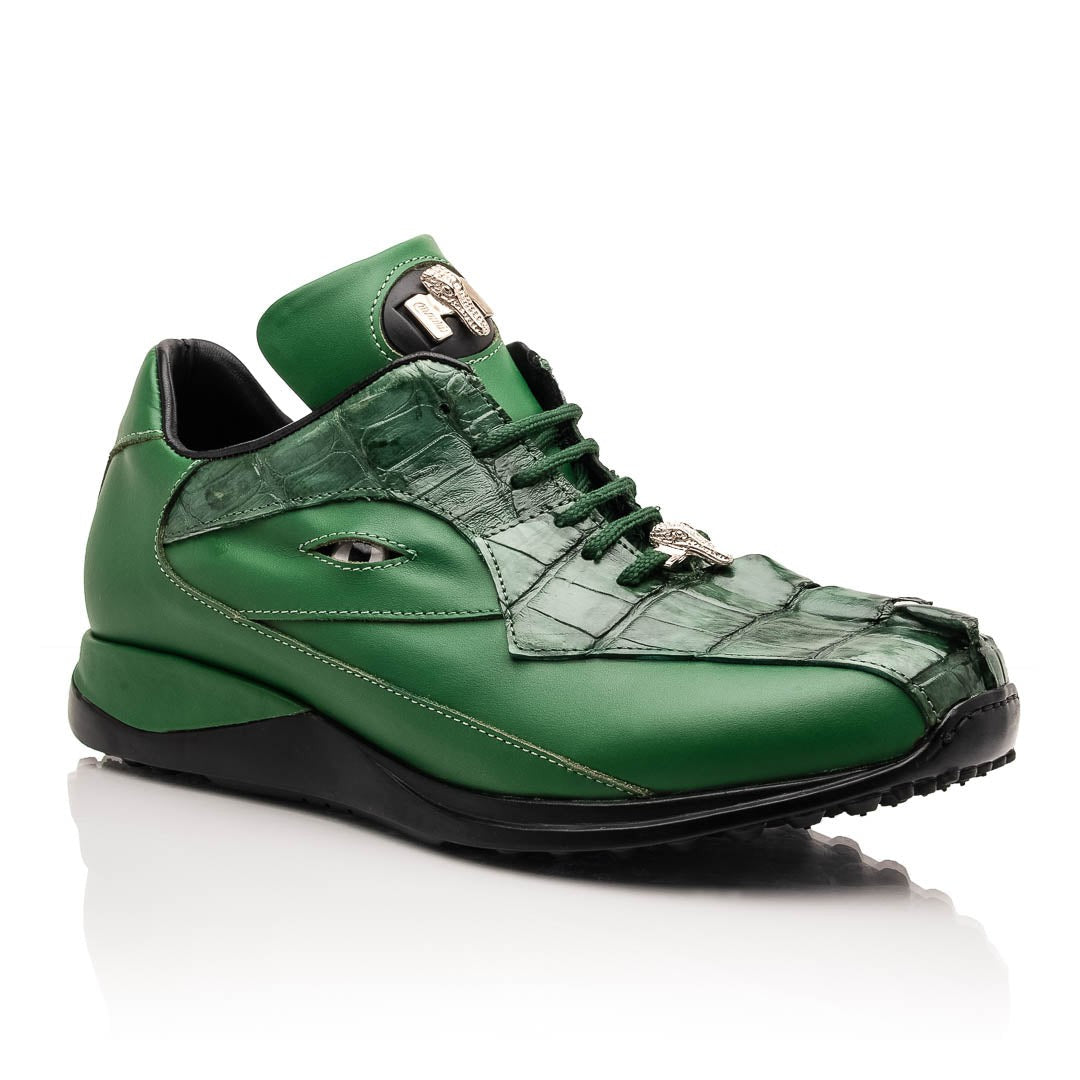 Mauri Hazard 8596/4 Men's Shoes Exotic Hornback / Nappa Leather Sneakers (MA5644)