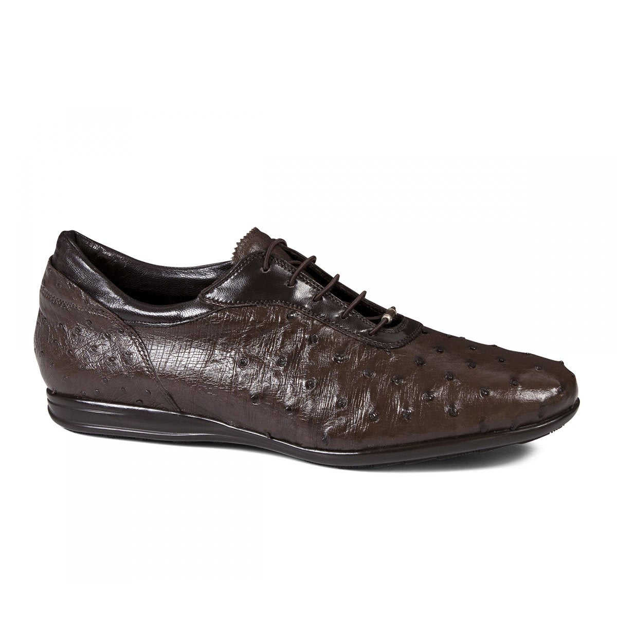 Mauri Men's Shoes Ostrich & Nappa Nicotina Sneakers Art 9295 (MA4668)