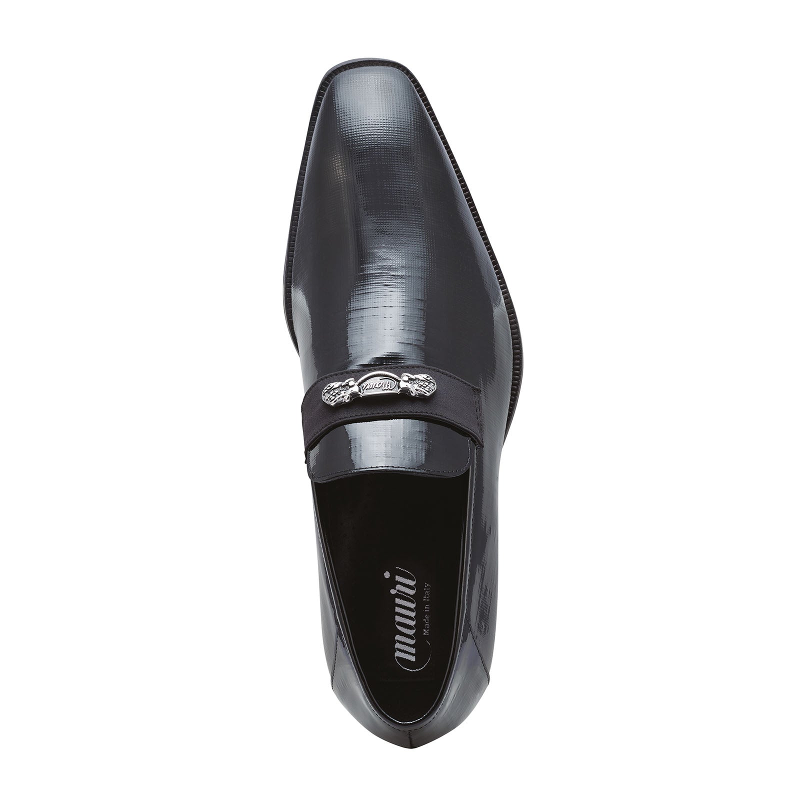 Mauri Player 4951 Men's Shoes Black Canapa / Satin Slip-On Loafers (MA5250)