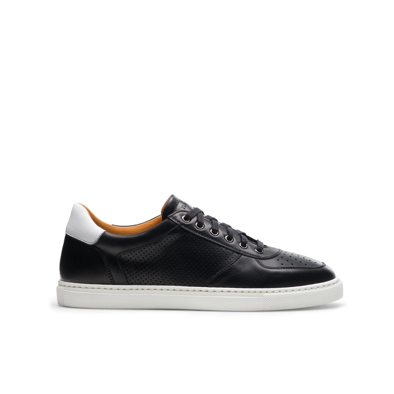Magnanni 24425 Griffith Lo Men's Shoes Black Calf-Skin Leather Casual Sneakers (MAGS1084)