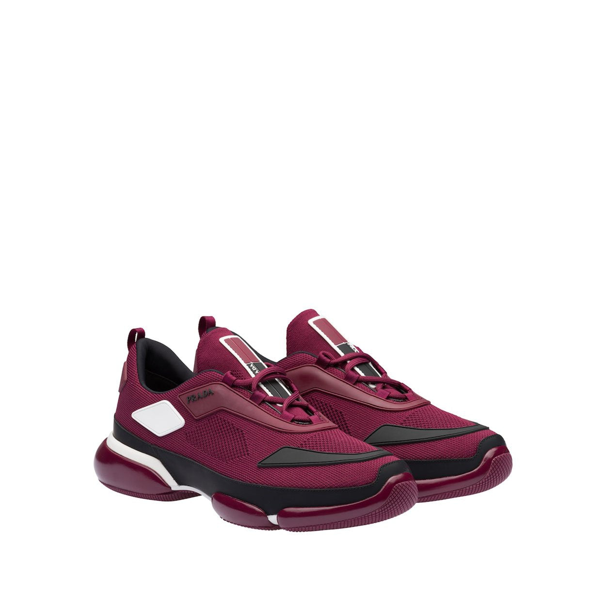 Prada 2EG253-2ODA Men's Shoes Burgundy Cloudbust Technical Fabric Sneakers (PRM1001)