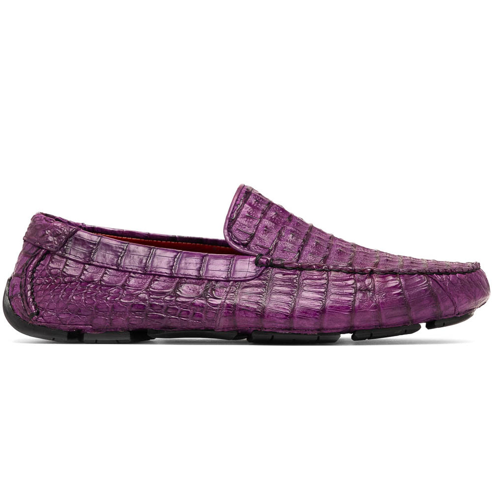 Marco Di Milano Remo Men's Shoes Exotic Crocodile Moccasin Driver Loafers (MDM1188)
