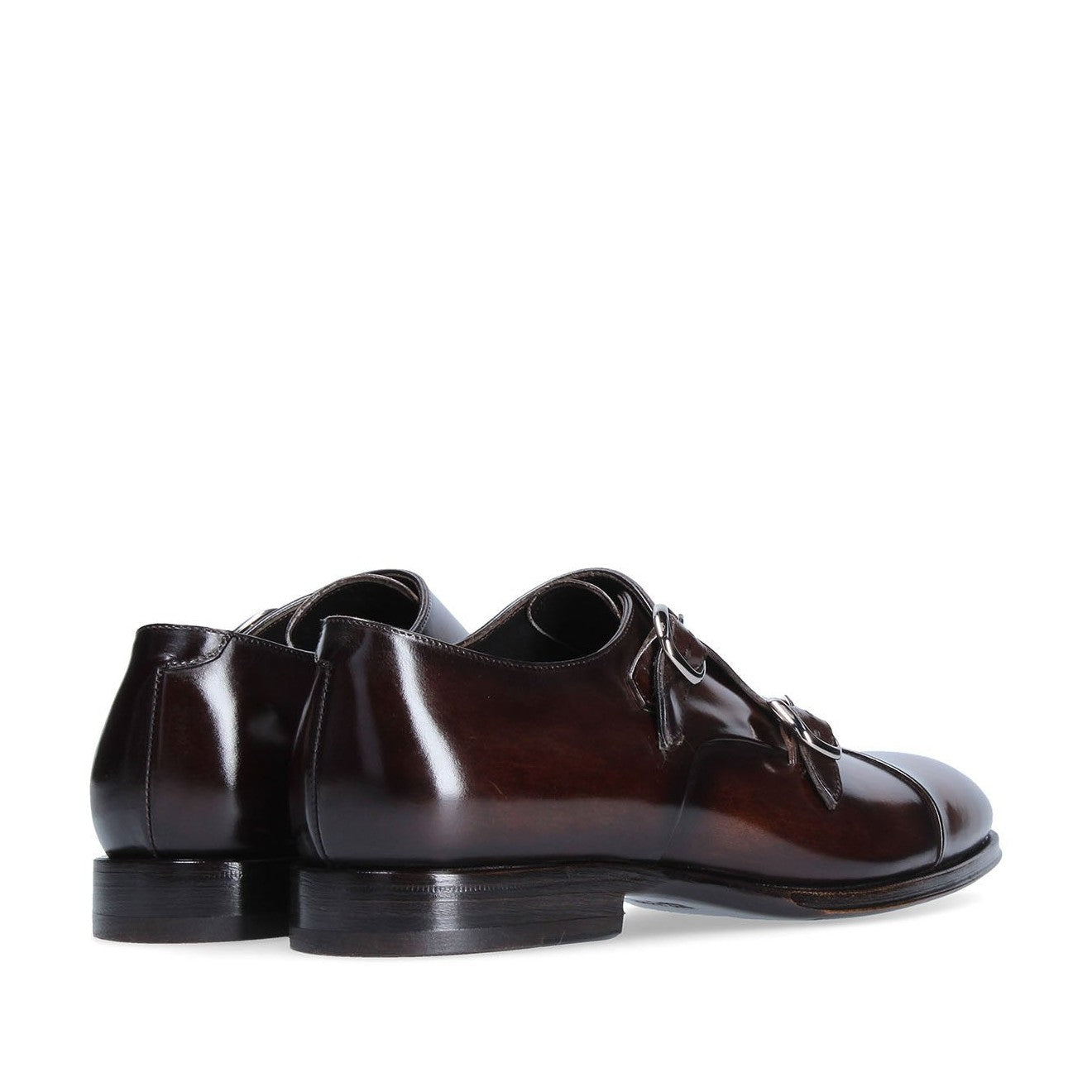 Franceschetti Genoa Men's Shoes Calf-Skin Leather Double Monk-Straps Loafers (FCCT1023)