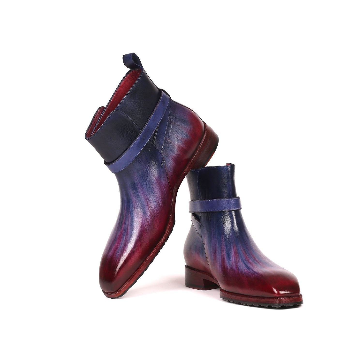 Paul Parkman 955MIX32 Men's Shoes Multi-Color Patina Leather Jodhpur Boots(PM6257)