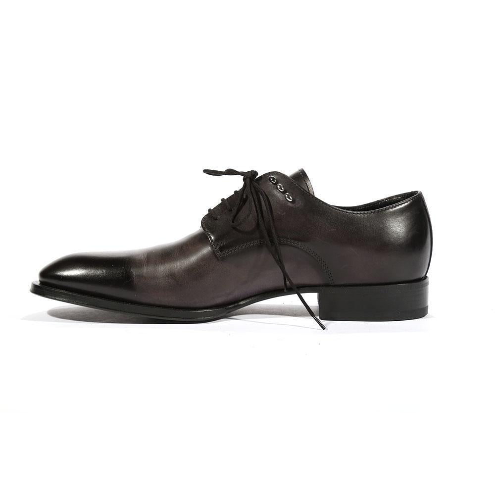 Cesare Paciotti Luxury Italian Men's Oxfords Tamponato Black Designer Shoes (CPM5467)