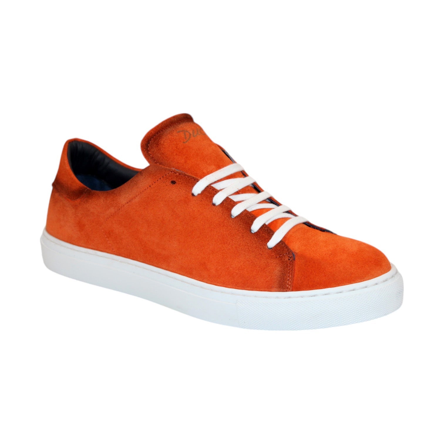 Duca Cremona Men's Shoes Orange Suede Leather Sneakers (D1149)