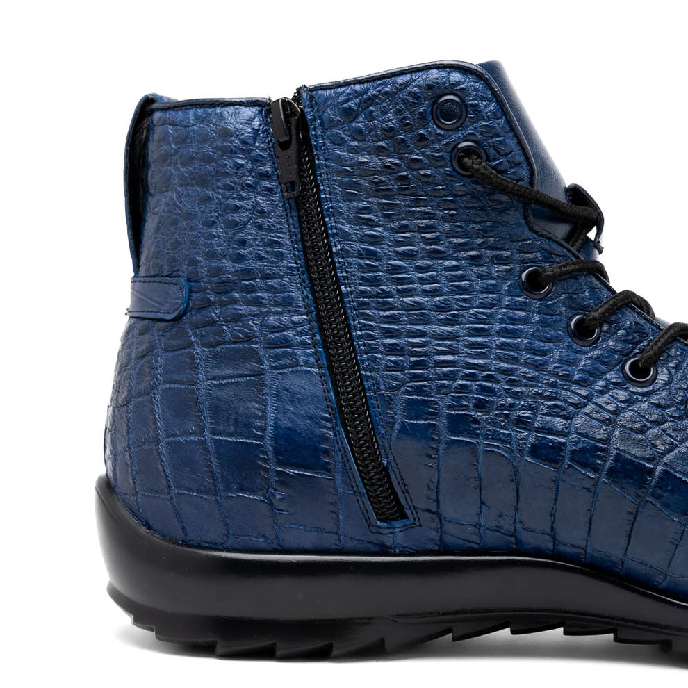 Marco Di Milano Hermond Men's Shoes Exotic Alligator High-Top Sneakers (MDM1194)