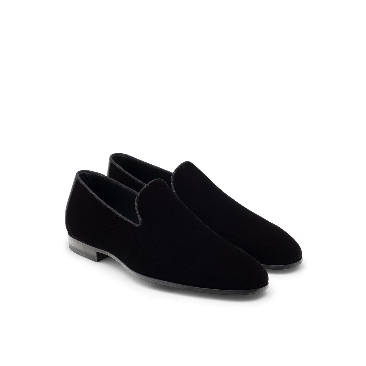 Magnanni Jareth 22334 Men's Shoes Black Velvet Formal/Dress Loafers (MAGS1118)