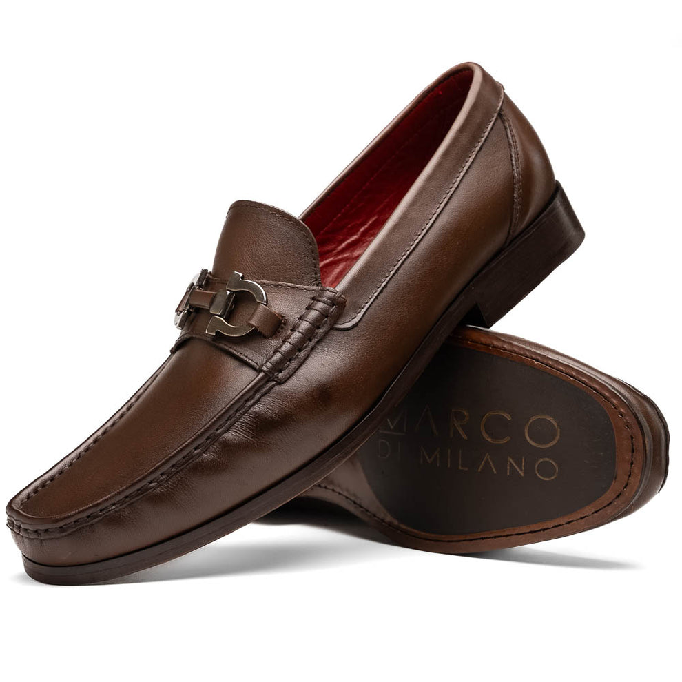 Marco Di Milano Cassarano Men's Shoes Calf-Skin Leather Moccasin Loafers (MDM1184)