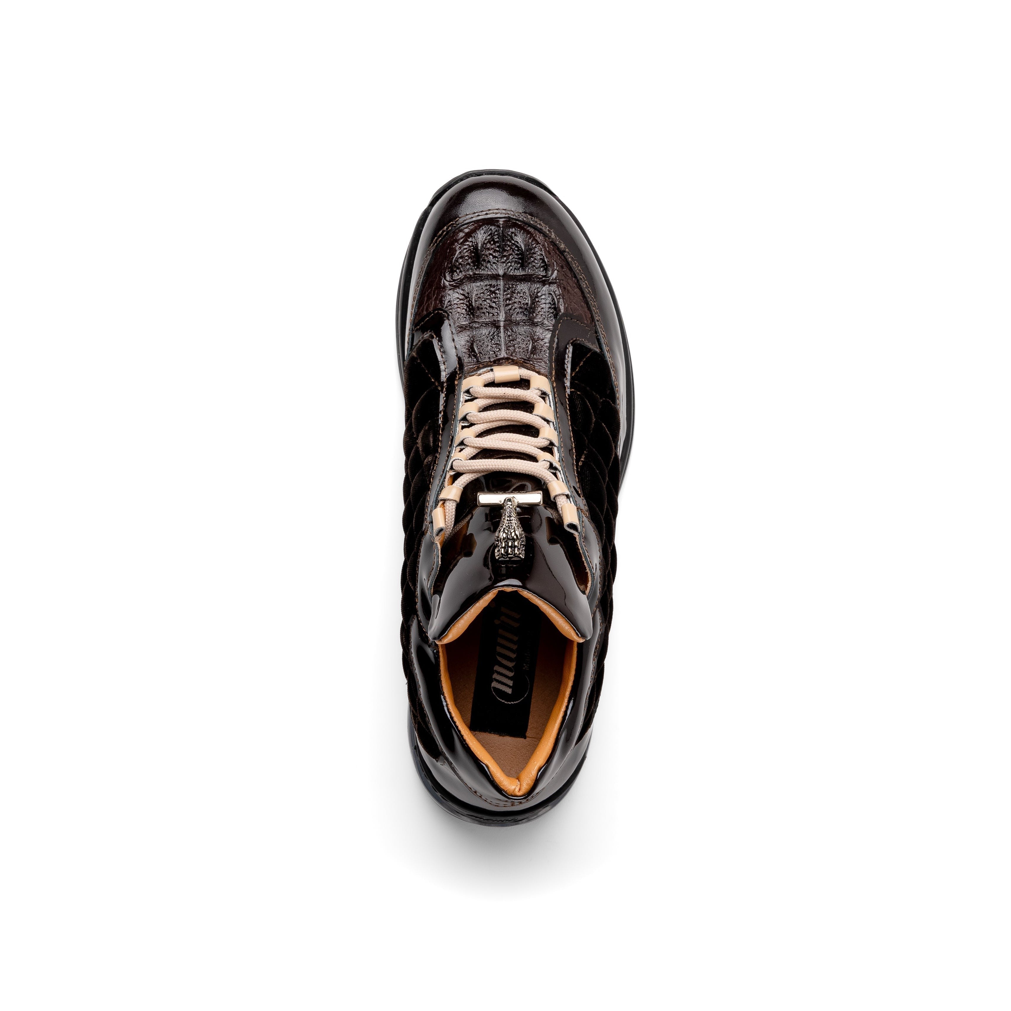 Mauri Beats 8415-1 Men's Shoes Sport Rust & Dune Exotic Hornback Crown / Velvet / Patent Leather Casual Sneakers (MA5577)