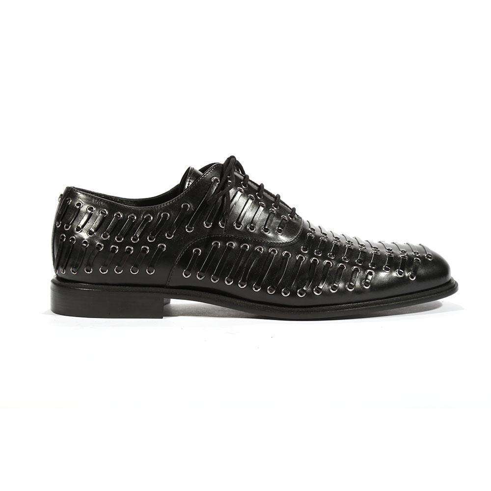 Cesare Paciotti Luxury Italian Men's Oxfords Baby Lux Black J Designer Shoes (CPM5444)