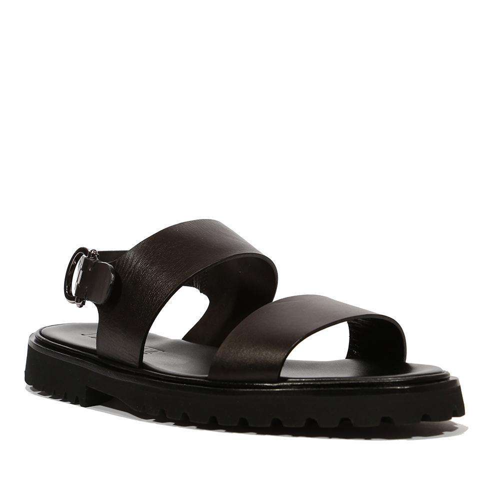 Cesare Paciotti Luxury Italian Men's Vacchetta Black Sandals (CPM5101)