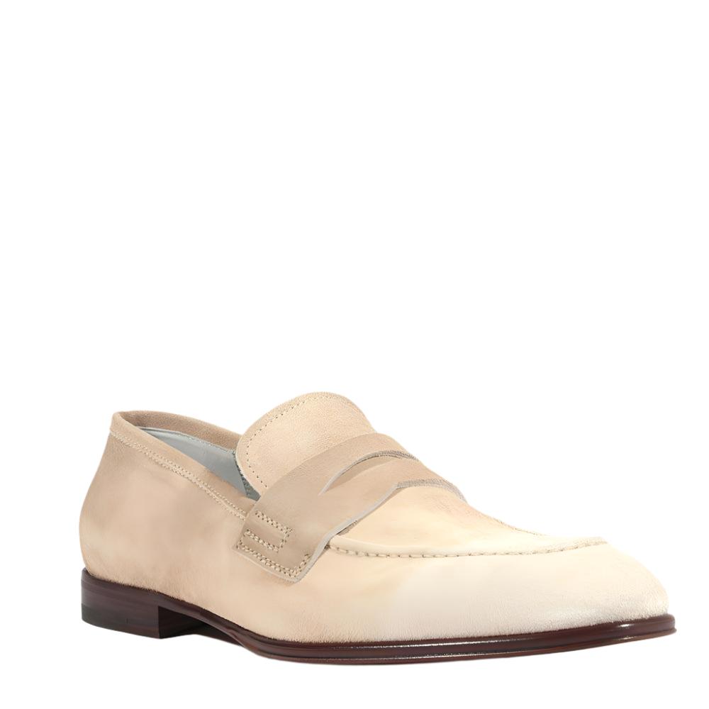 Cesare Paciotti Luxury Italian Designer Men's Designer Shoes Two-Tone Beige Oxfords (CPM565)