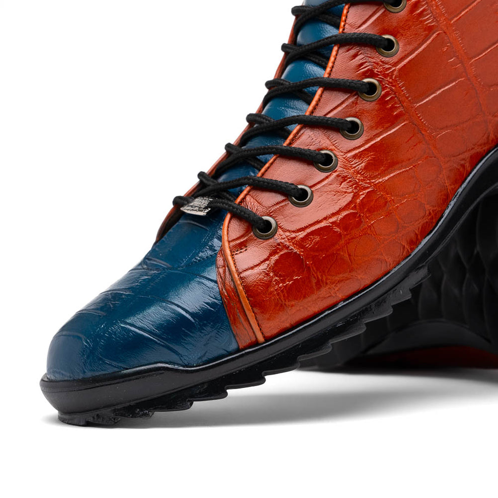Marco Di Milano Hermond Men's Shoes Exotic Alligator High-Top Sneakers (MDM1194)