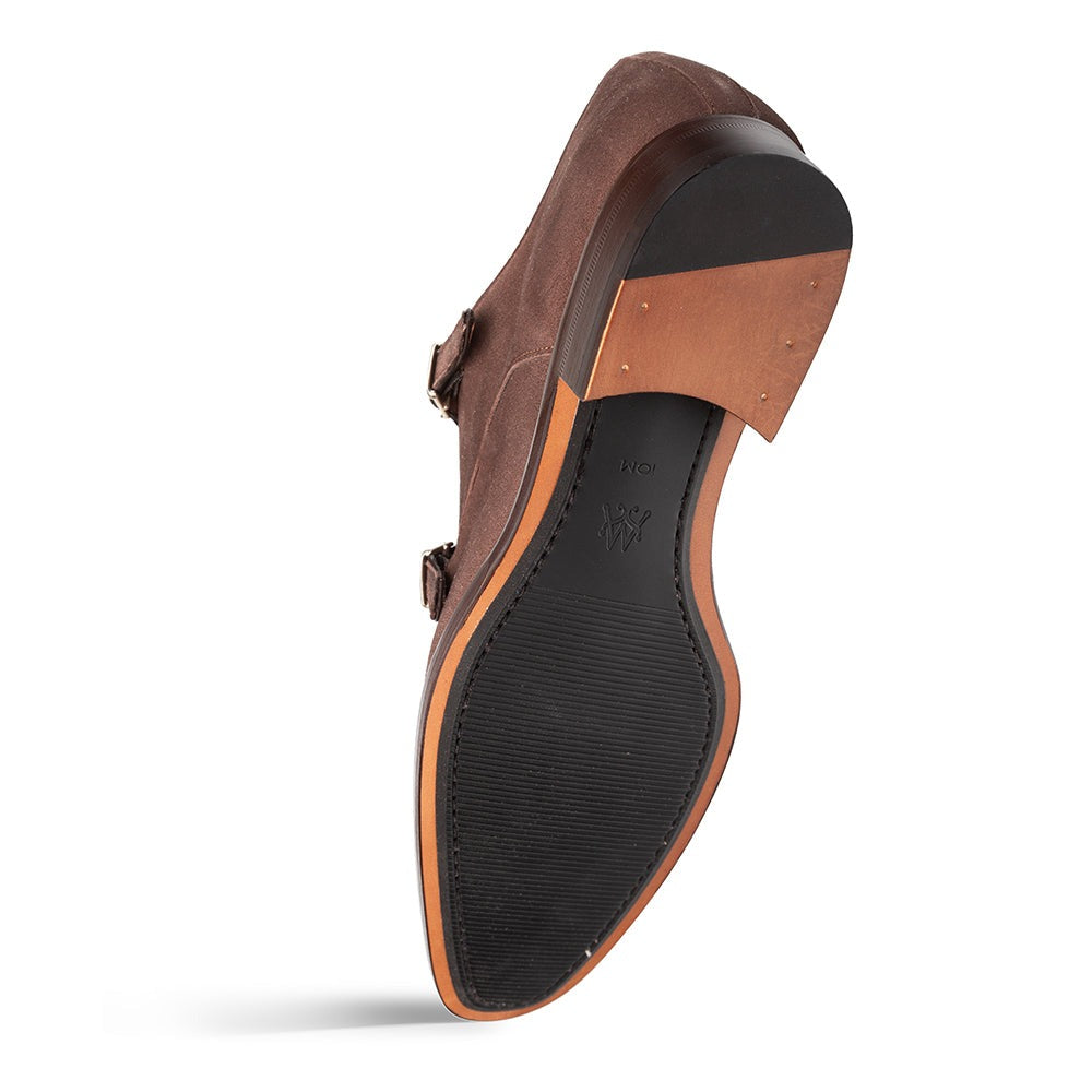 Mezlan Actore II Men's Shoes Suede Leather Double Monk-Straps Loafers (MZ3756)