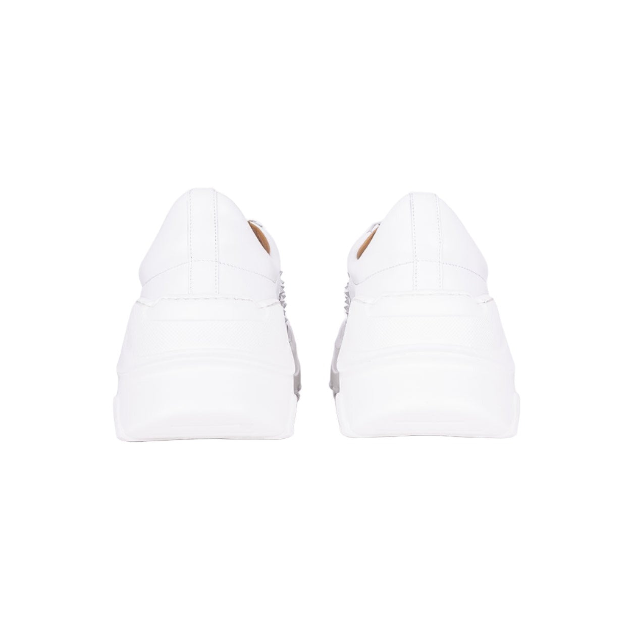 Mister 39182 Baltar Men's Shoes White Calf-Skin Leather Casual Sneakers (MIS1046)