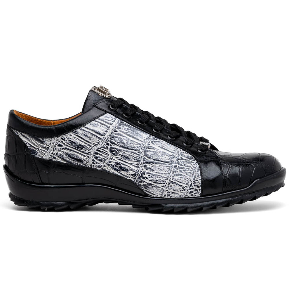 Marco Di Milano Cairo Men's Shoes Exotic Alligator Casual Sneakers (MDM1193)