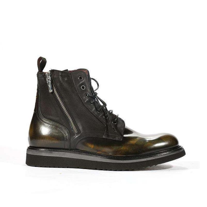 Corvari Men's Dover Militare Military Green High-Top Boots (COR1012)