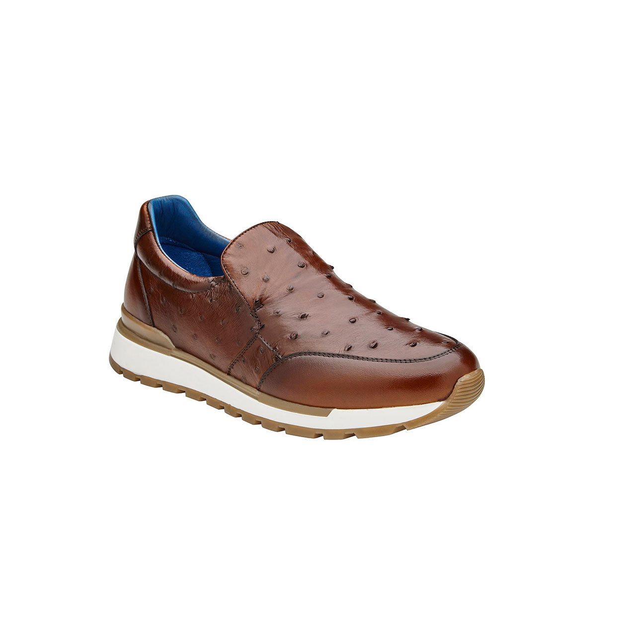 Belvedere Cramer G02 Men's Shoes Ostrich / Calf-Skin Leather Slip-On Sneakers (BV3170)