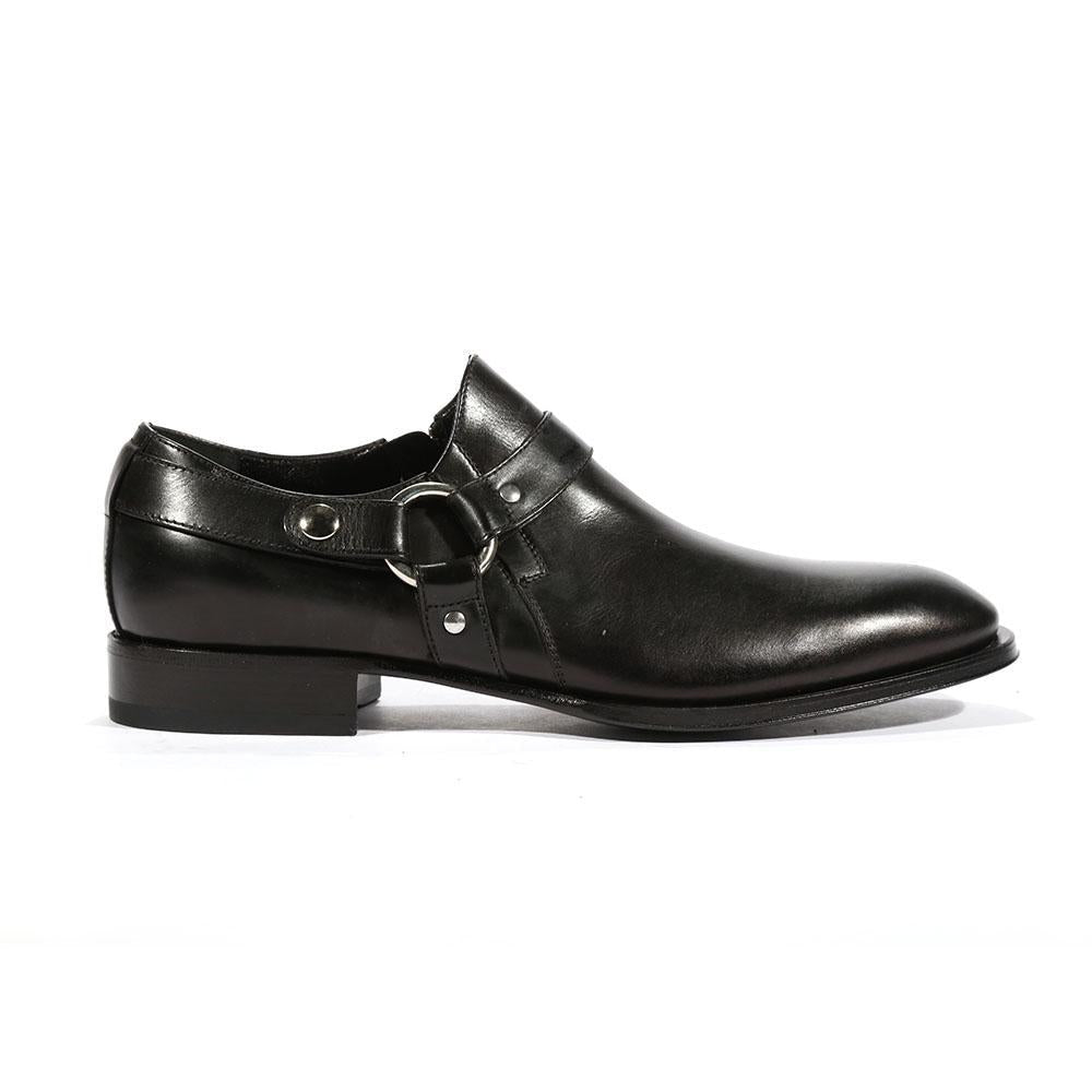Cesare Paciotti Luxury Italian Men's Loafers Baby Black Lux T Designer Shoes (CPM5472)