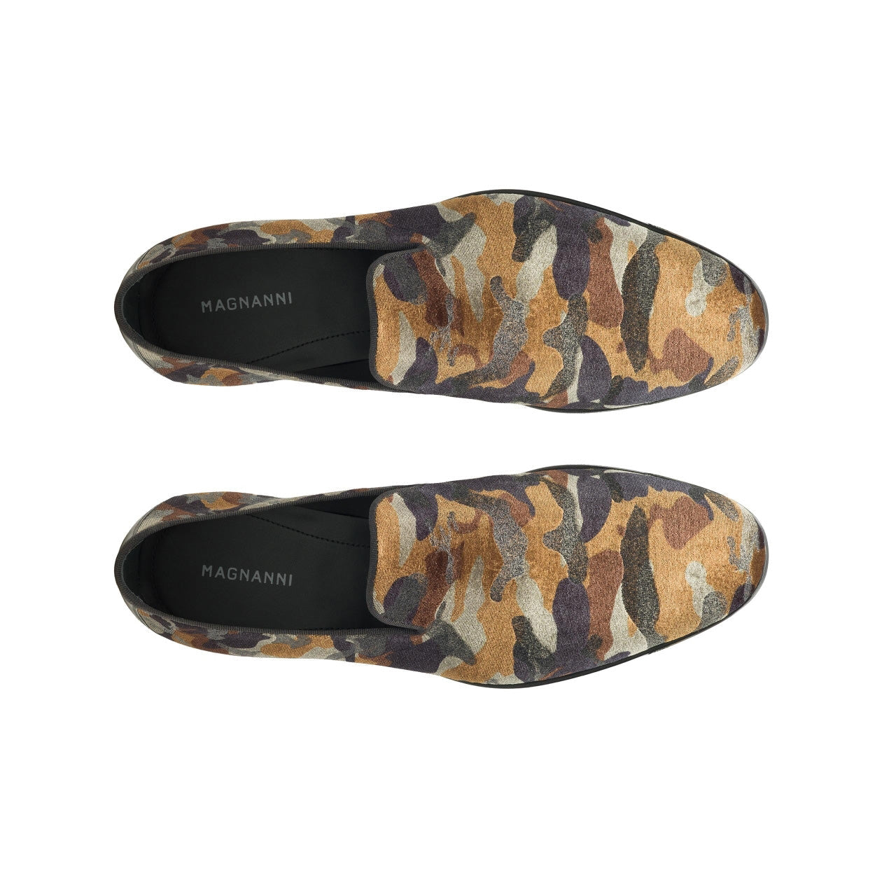 Magnanni Jareth 22334 Men's Shoes Khaki Camo Velvet Formal/Dress Loafers (MAGS1120)