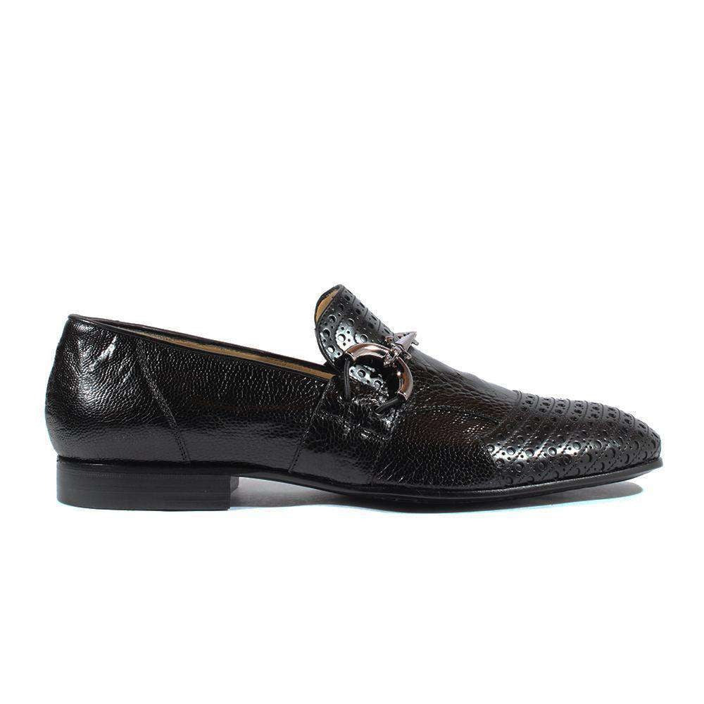 Cesare Paciotti Luxury Italian Italian Men's Designer Shoes Magic Baby Black Struz Leather Loafers (CPM2618)