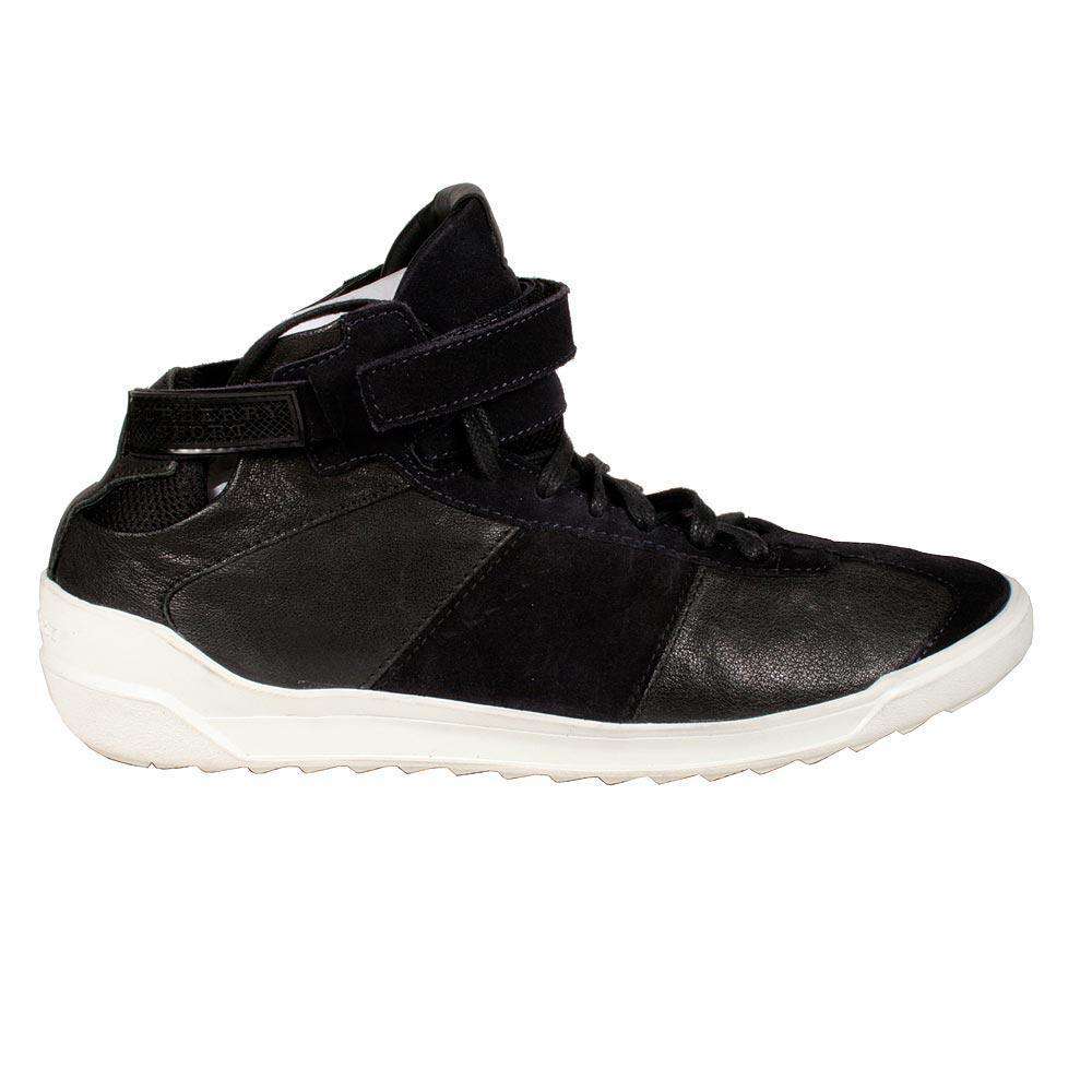 Burberry Men's Designer Shoes Black High-Top Leather Sneakers (BUR039)