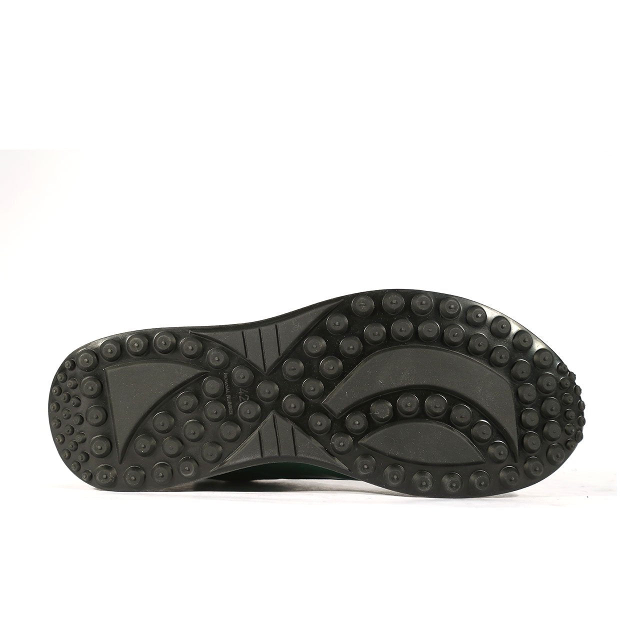 Mauri 8900/2 Italian Men's Designer Shoes Green Exotic Crocodile / King Nappa Embossed Casual Sneakers (MAS5282)