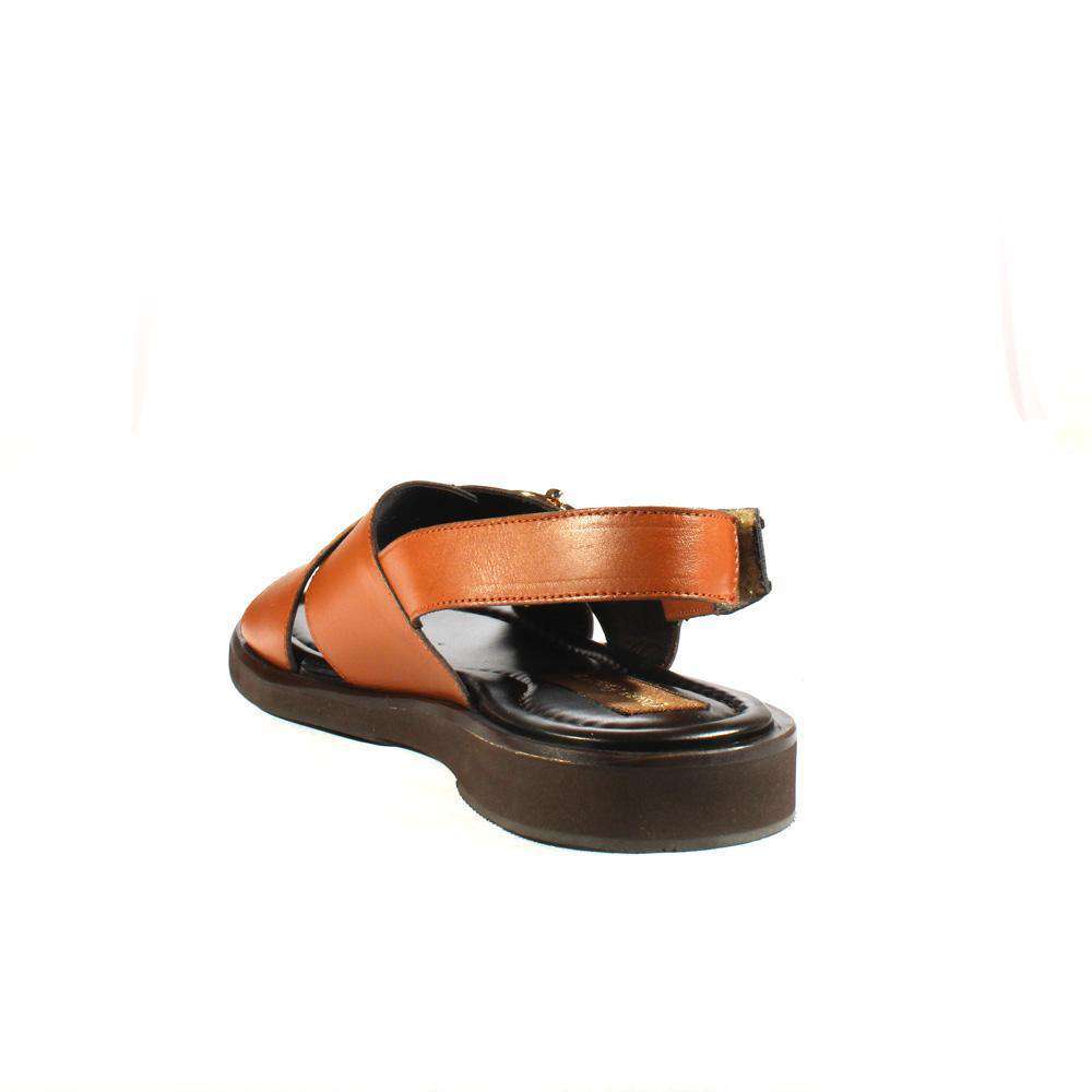 Cesare Paciotti Luxury Italian Men's Designer Shoes Biscotto Buckle Logo Glass Leather Sandals (CPM2375)