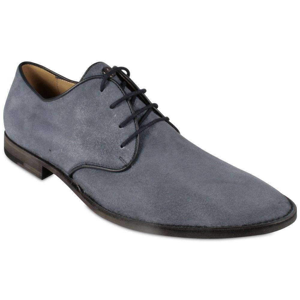 Cesare Paciotti Luxury Italian Men's Designer Blue Suede Oxfords 30474 (CPM1029)