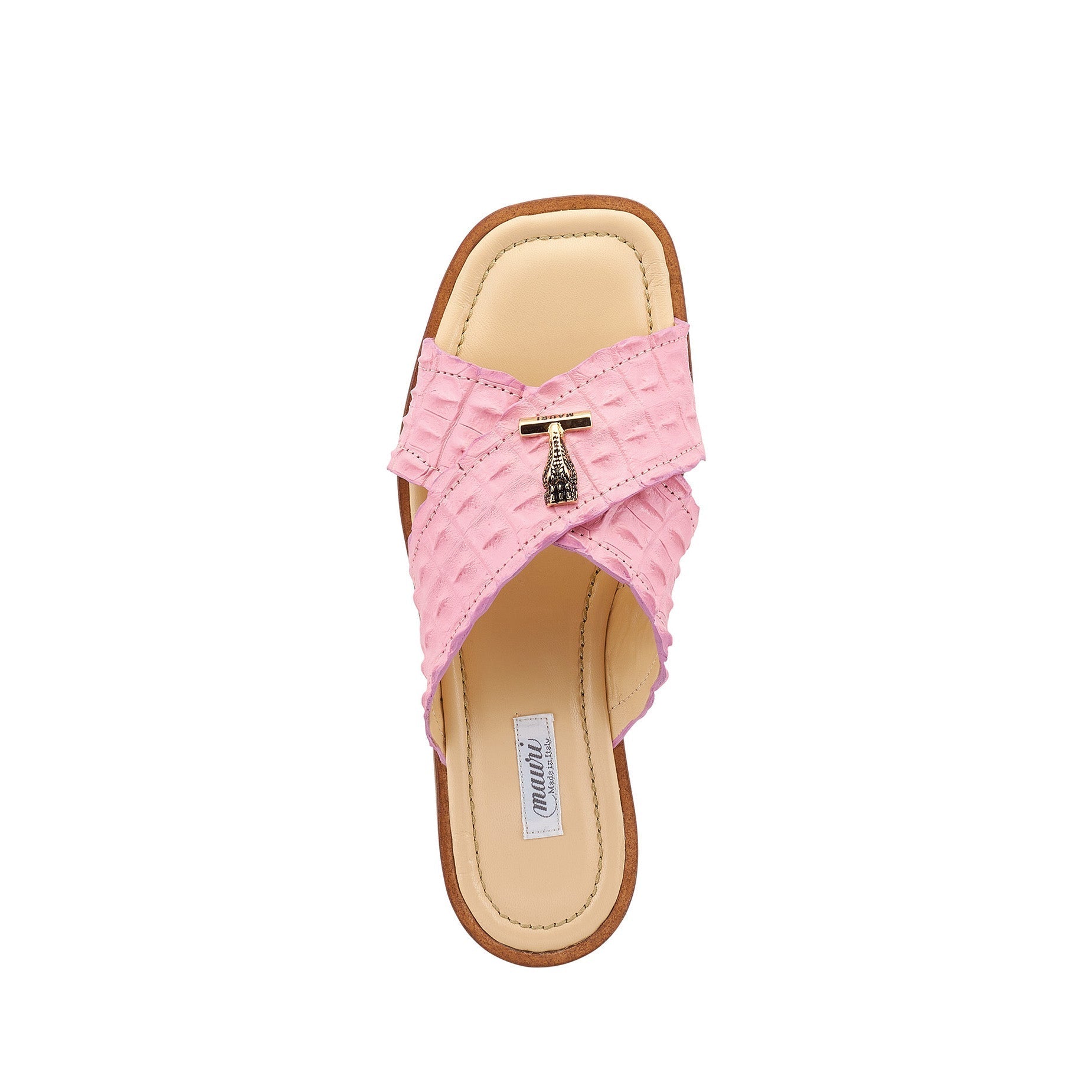Mauri Pink Coral 5134 Men's Shoes Taste of Berry Exotic Hornback Casual Sandals (MA5515)
