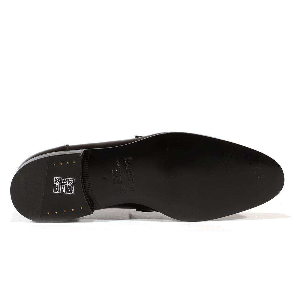 Cesare Paciotti Luxury Italian Men's Designer Shoes Vit Camoscio Black Leather Loafers (CPM3127)
