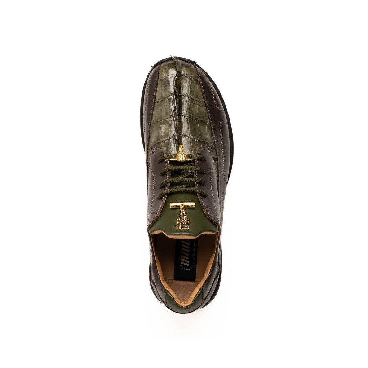 Mauri Flex M799 Men's Shoes Exotic Hornback / Nappa Leather Derby Sneakers (MA5643)