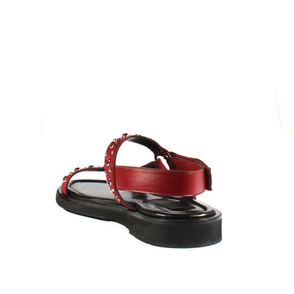 Cesare Paciotti Luxury Italian Men's Designer Shoes Burgundy Suede / Leather Buckle Sandals (CPM2380)